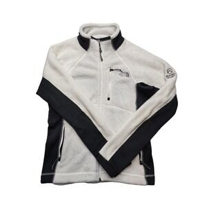The North Face Summit Series Polartec Fleece Jacket Cream Black Womens Medium M